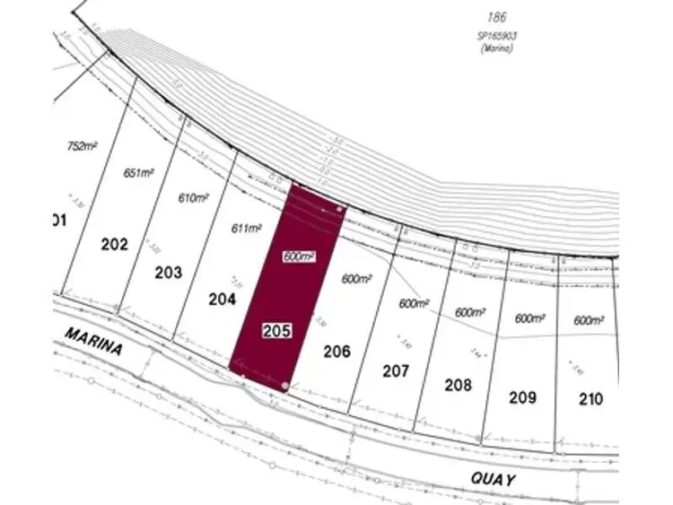 Floorplan of Homely land listing, 22 Marina Qy, Trinity Park QLD 4879