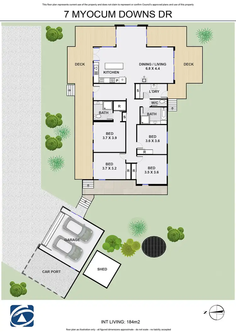 Floorplan of Homely house listing, 7 Myocum Downs Drive, Myocum NSW 2481