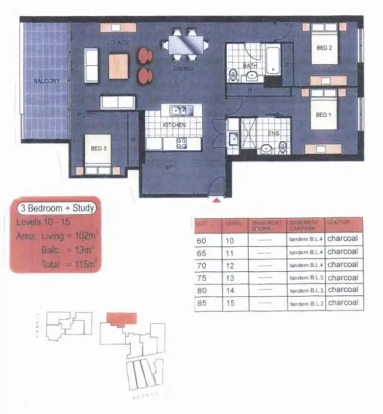 Floorplan of Homely unit listing, 65/849-855 George Street, Sydney NSW 2000