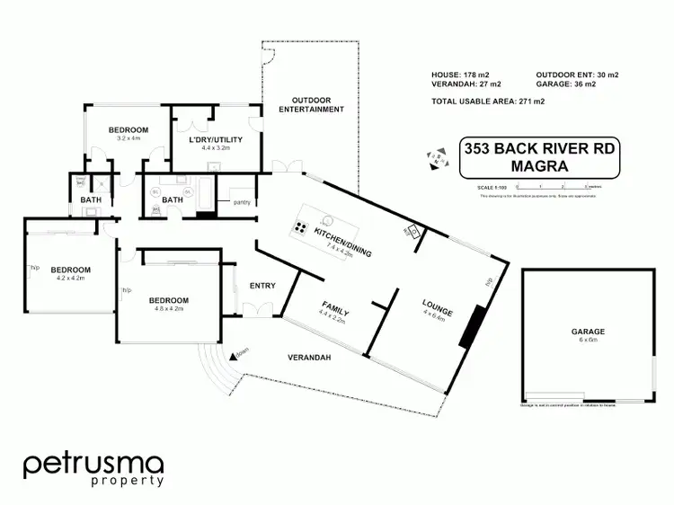 Floorplan of Homely house listing, 353 Back River Road, Magra TAS 7140