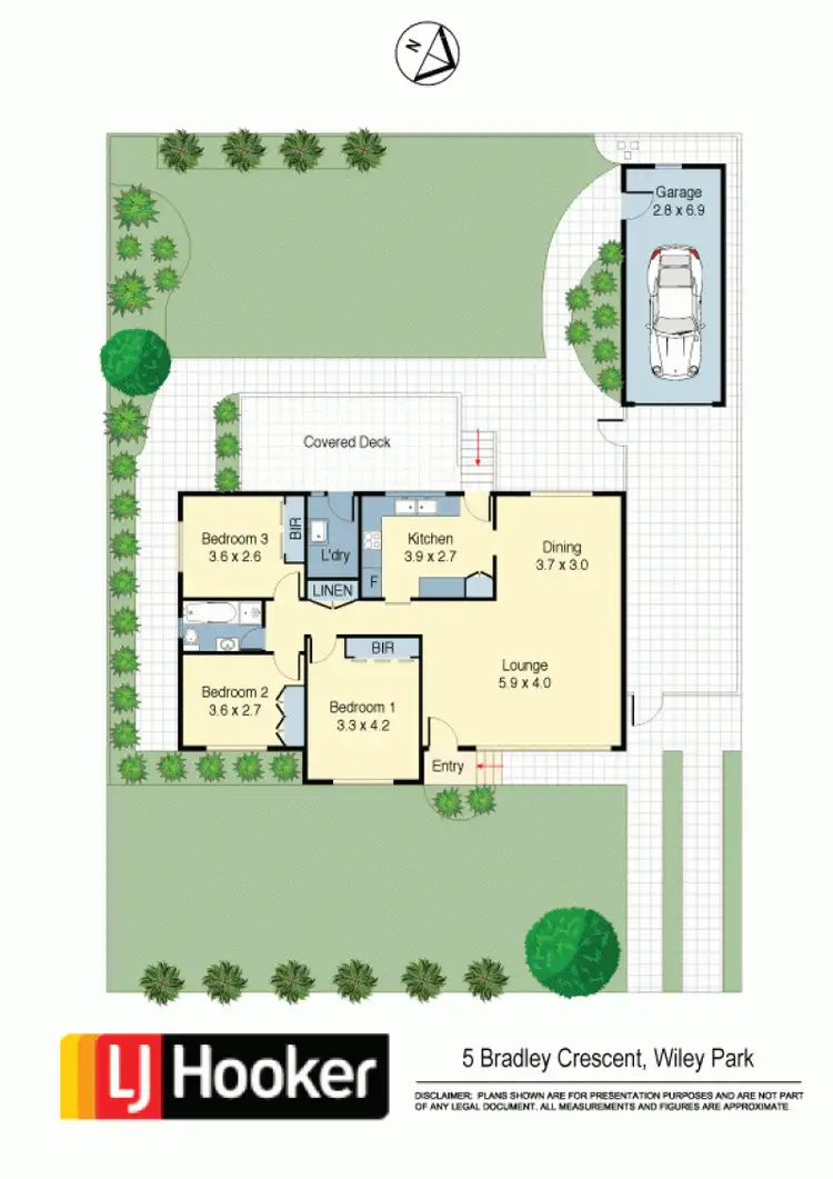Floorplan of Homely house listing, 5 Bradley Crescent, Wiley Park NSW 2195