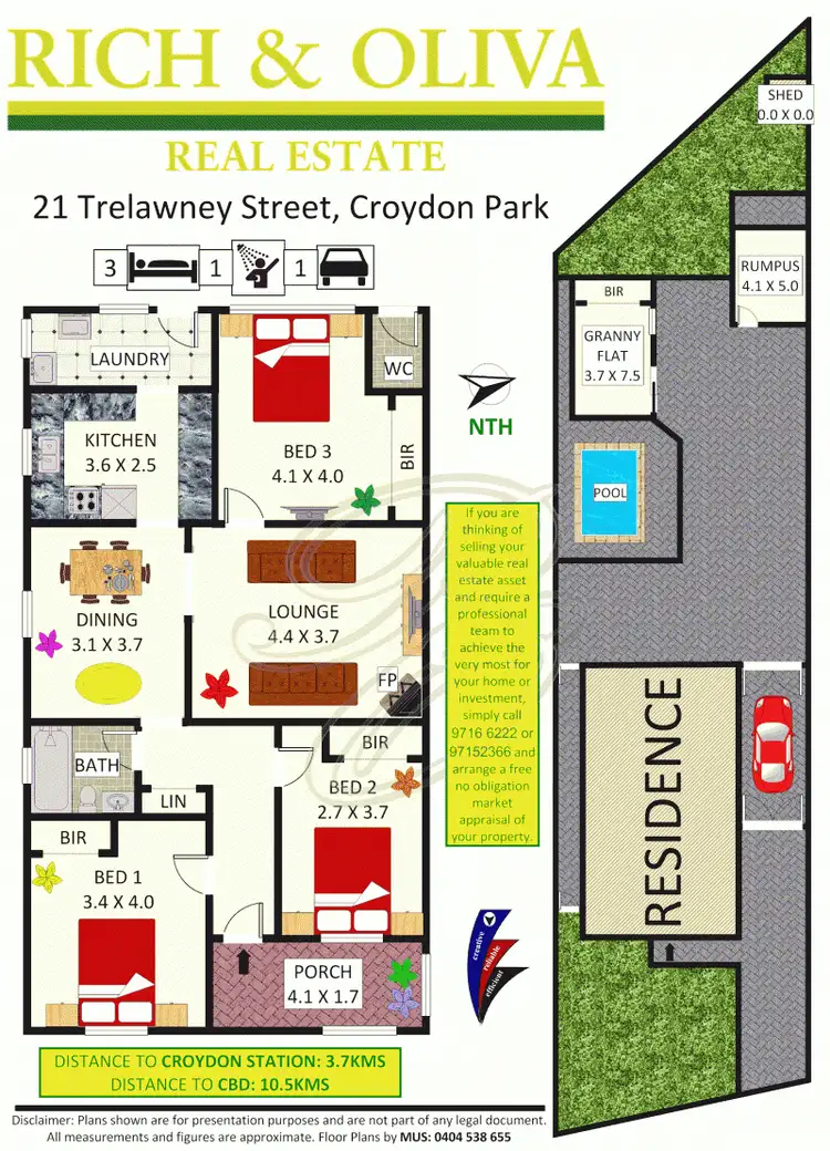 Floorplan of Homely house listing, 21 Trelawney Street, Croydon Park NSW 2133
