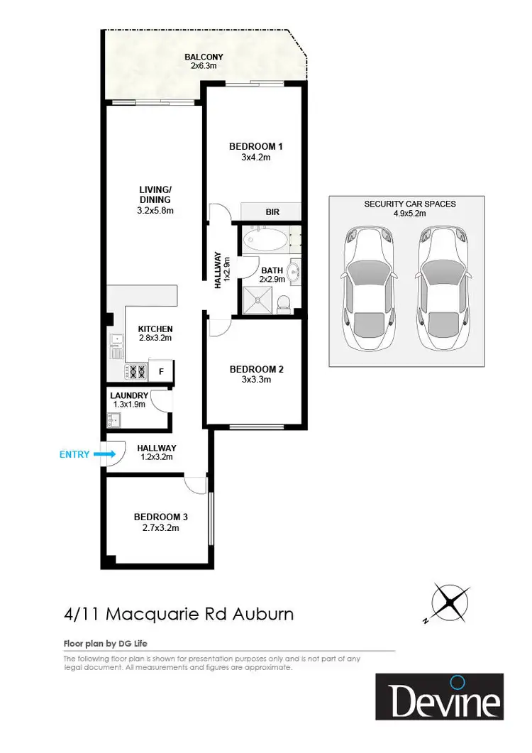 Floorplan of Homely apartment listing, 4/11 Macquarie Road, Auburn NSW 2144