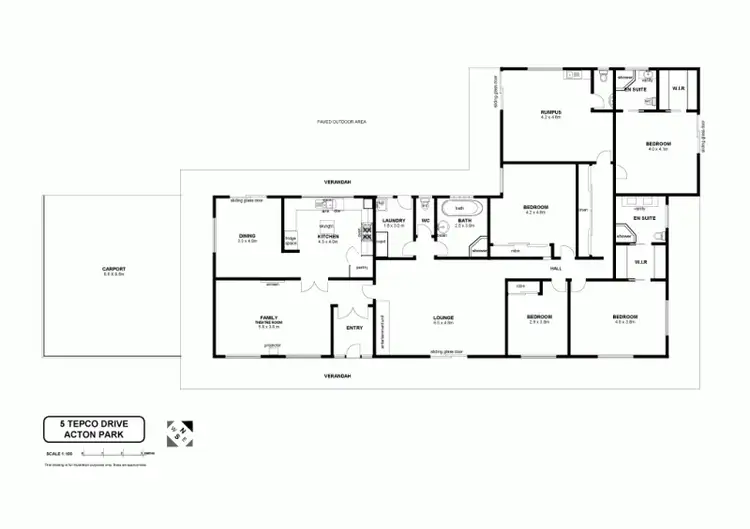 Floorplan of Homely house listing, 5 Tepco Place, Acton Park TAS 7170