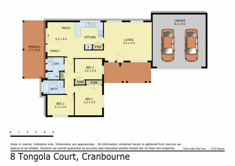 Floorplan of Homely house listing, 8 TONGOLA COURT, Cranbourne VIC 3977