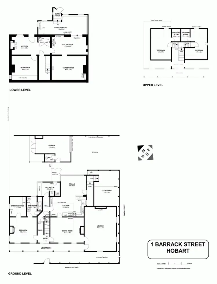 Floorplan of Homely house listing, 1 Barrack Street, Hobart TAS 7000