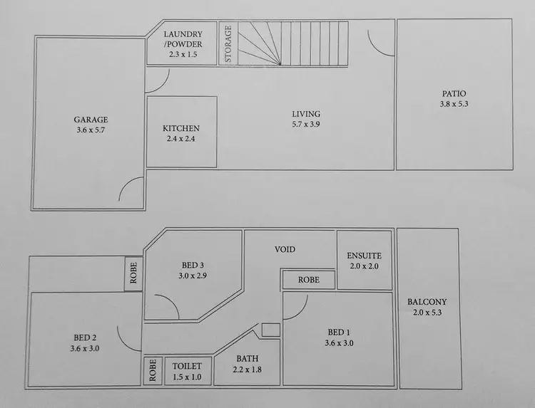 Floorplan of Homely townhouse listing, 2/46 Lawson Street, Morningside QLD 4170