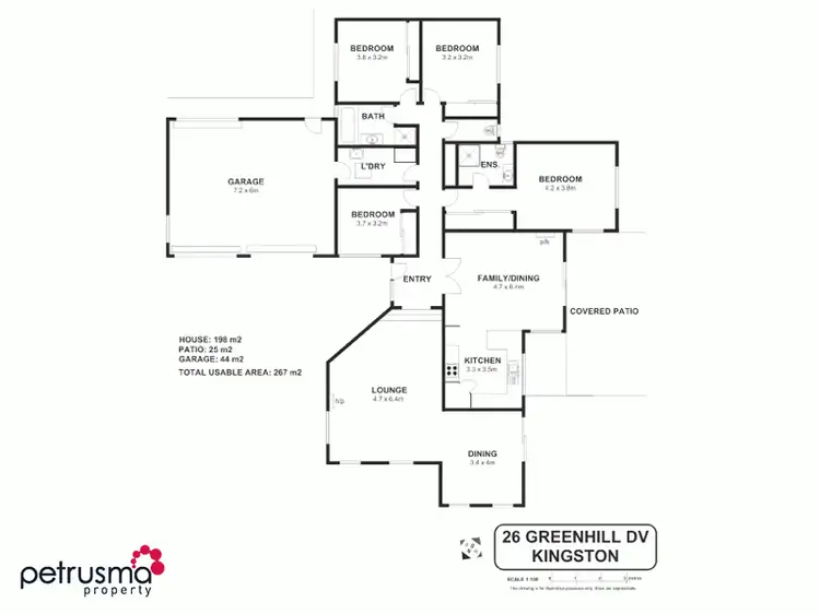 Floorplan of Homely house listing, 26 Greenhill Drive, Kingston TAS 7050