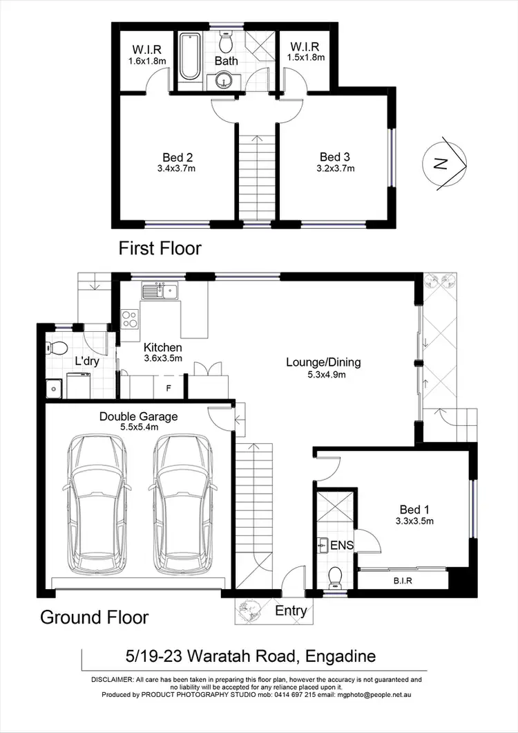 Floorplan of Homely townhouse listing, 5/19-23 Waratah Road, Engadine NSW 2233