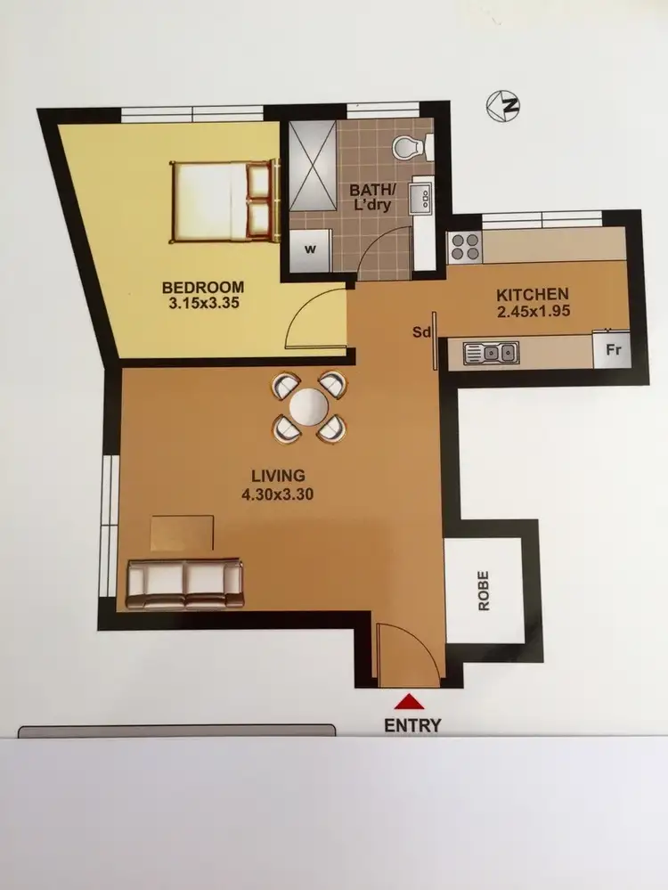 Floorplan of Homely apartment listing, 2c/105 Cook Road, Centennial Park NSW 2021