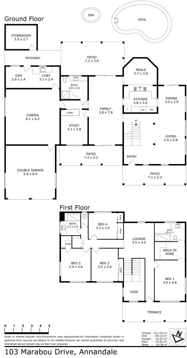 Floorplan of Homely house listing, 103 Marabou Drive, Annandale QLD 4814