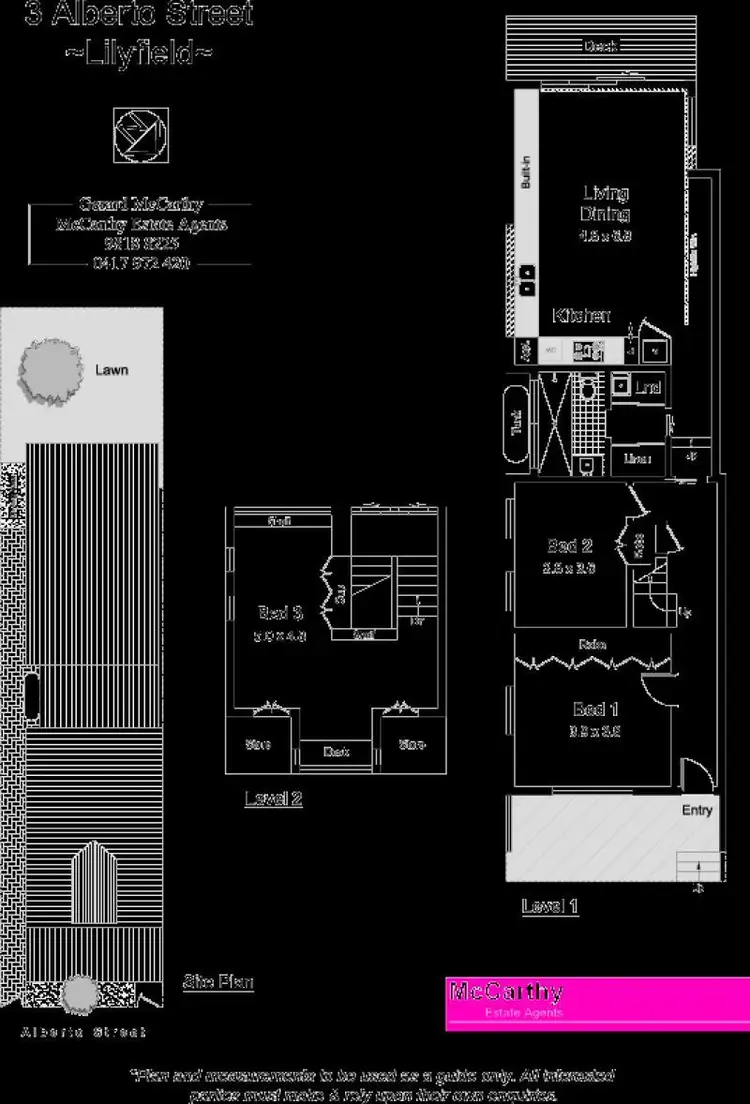 Floorplan of Homely house listing, 3 Alberto STREET, Lilyfield NSW 2040