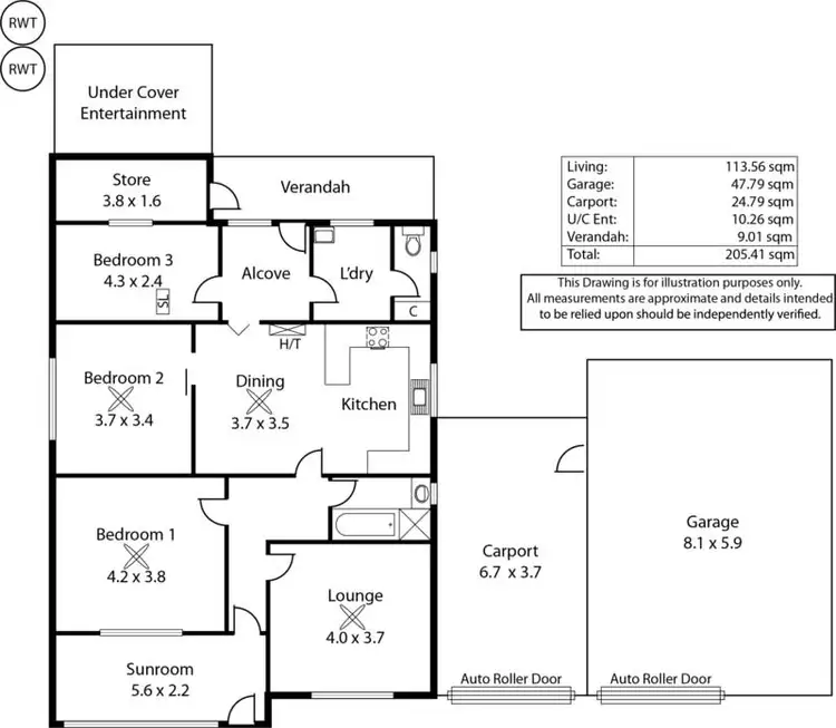 Floorplan of Homely house listing, 3A Fourth Avenue, Seaton SA 5023
