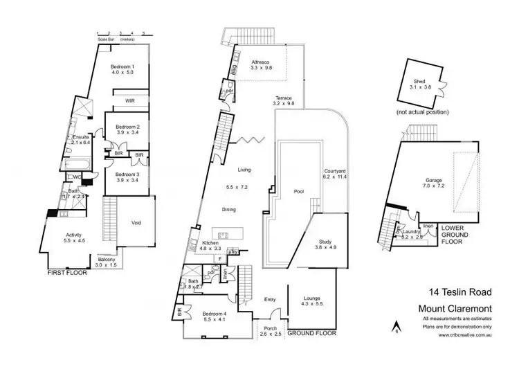 Floorplan of Homely house listing, 14 Teslin Road, Mount Claremont WA 6010