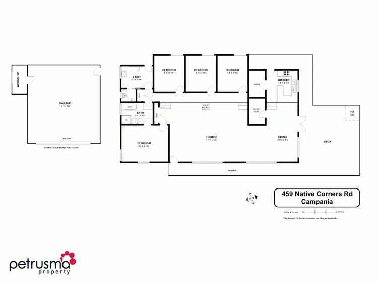 Floorplan of Homely house listing, 459 Native Corners Road, Campania TAS 7026