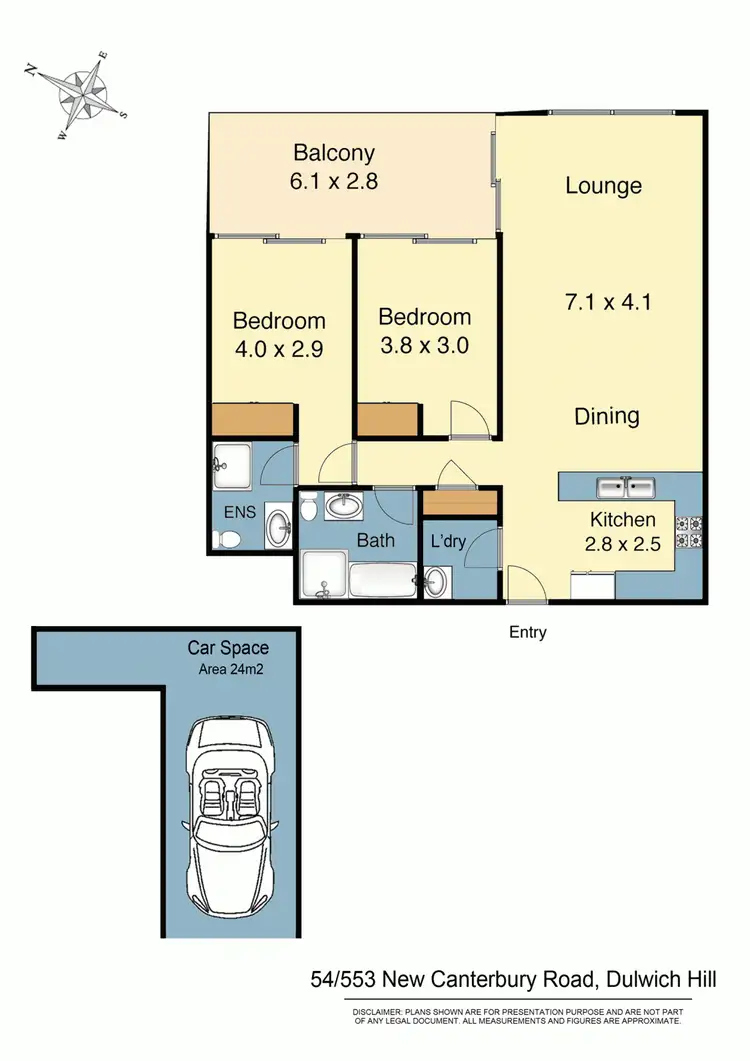 Floorplan of Homely apartment listing, 54/553 New Canterbury Road, Dulwich Hill NSW 2203