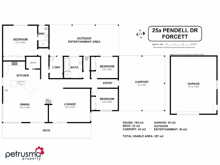 Floorplan of Homely house listing, 25A Pendell Drive, Forcett TAS 7173