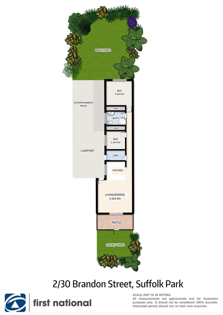 Floorplan of Homely unit listing, 2/30 Brandon Street, Suffolk Park NSW 2481