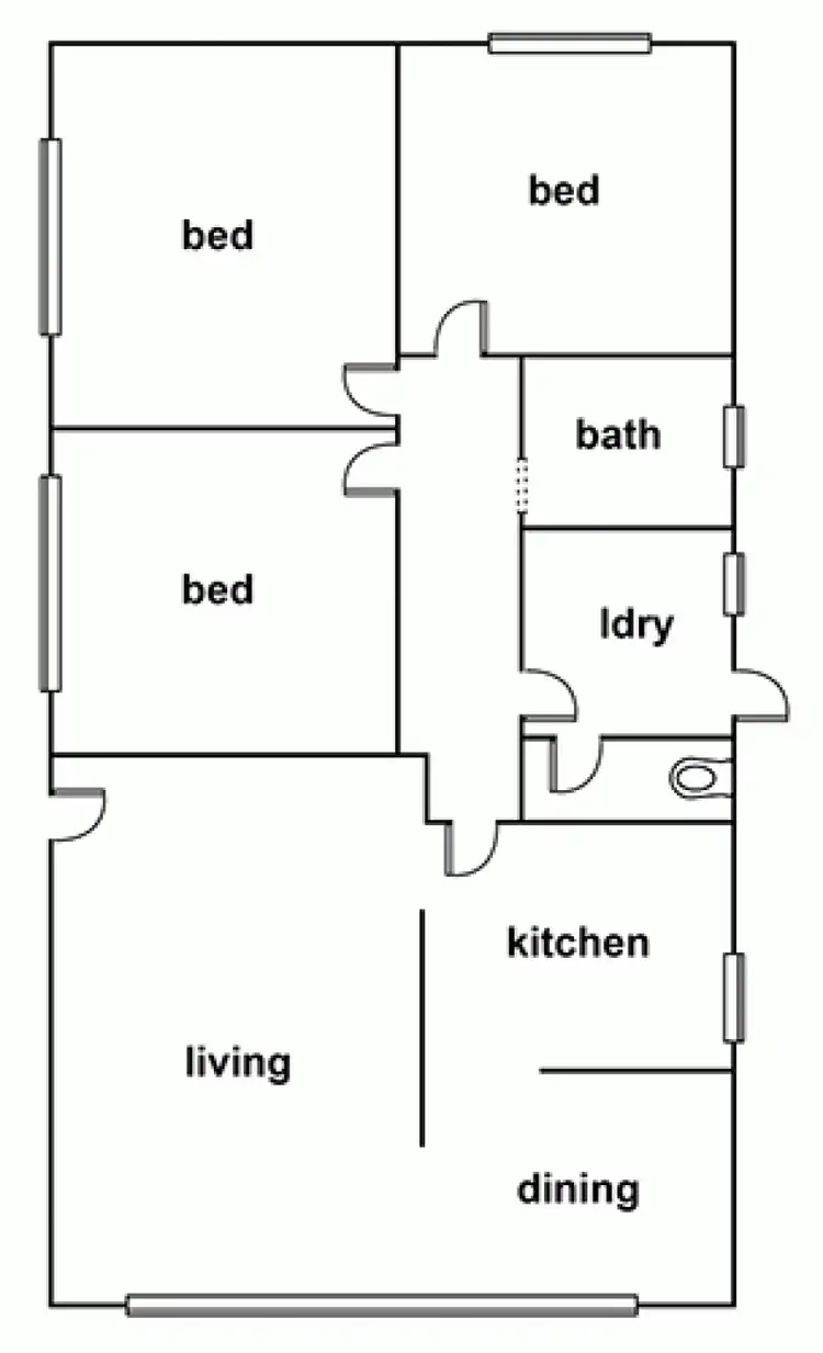 Floorplan of Homely house listing, 6 Rodda Place, Horsham VIC 3400