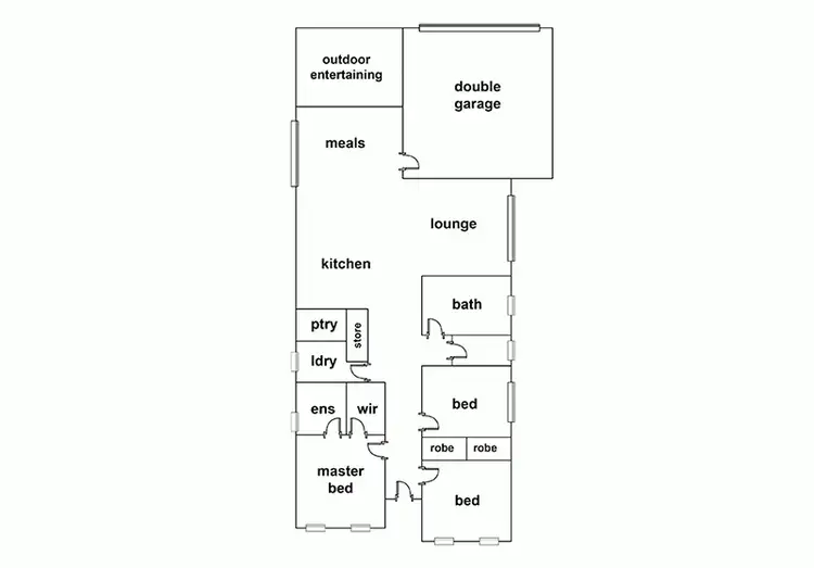 Floorplan of Homely house listing, 129/18 Waterlink Esplanade, Horsham VIC 3400