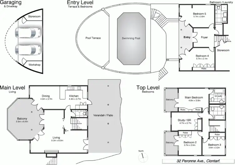 Floorplan of Homely house listing, 32 Peronne Ave, Clontarf NSW 2093
