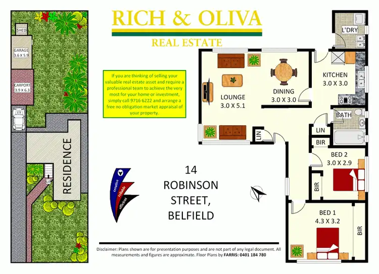 Floorplan of Homely house listing, 14 Robinson Street, Belfield NSW 2191