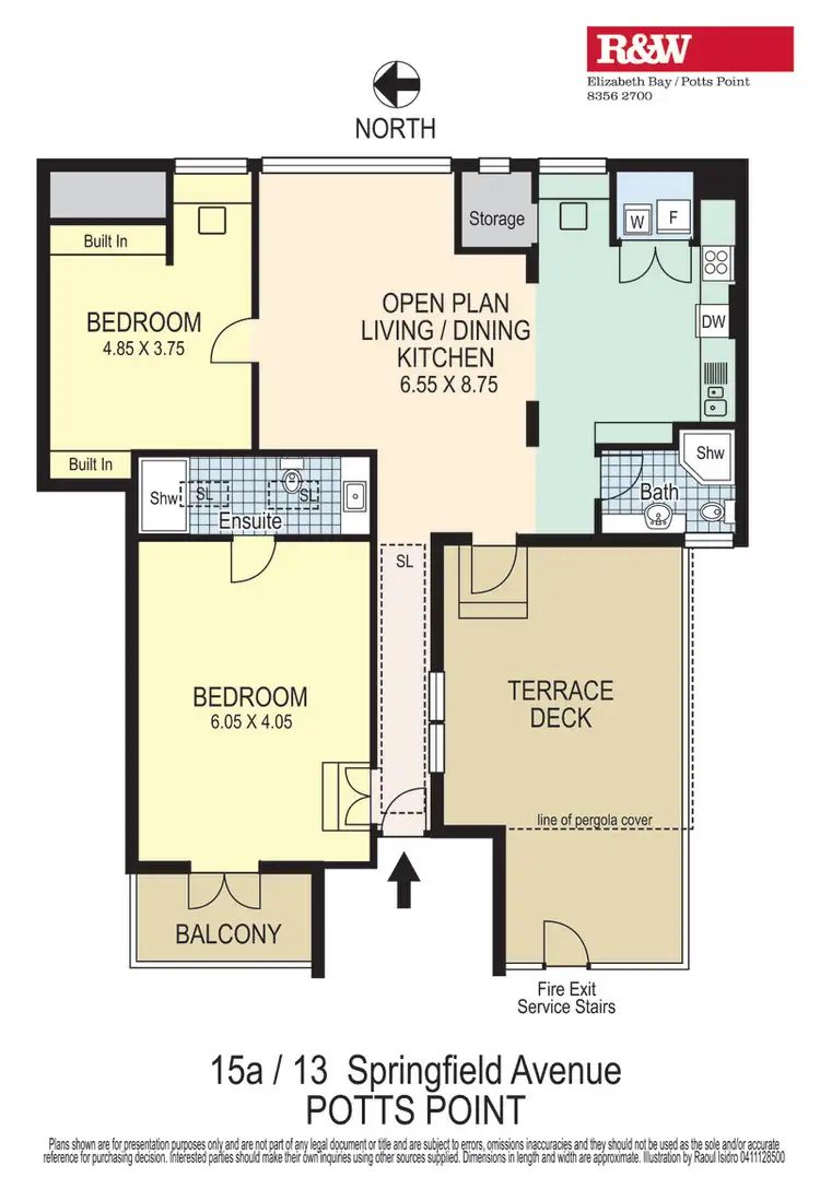 Floorplan of Homely apartment listing, 15a/13 Springfield Avenue, Potts Point NSW 2011