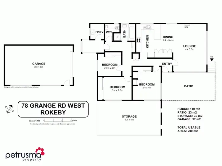 Floorplan of Homely house listing, 78 Grange Road, Rokeby TAS 7019