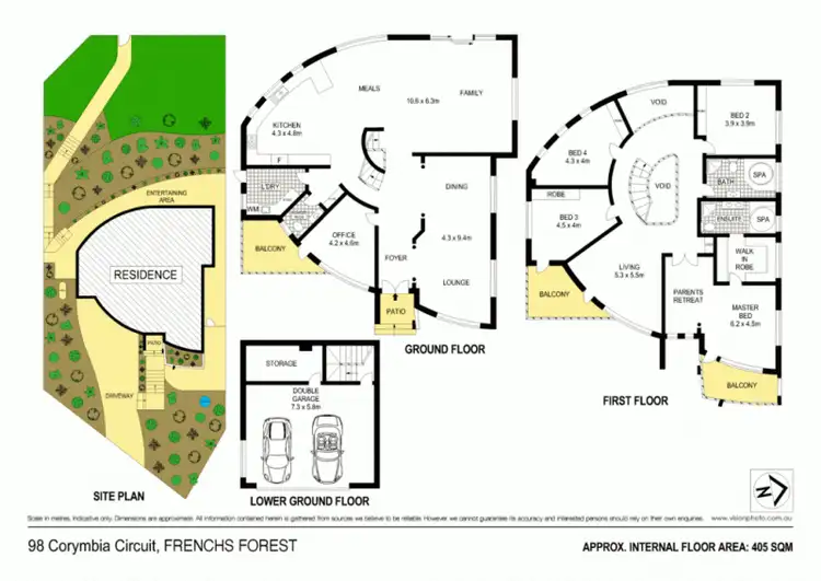 Floorplan of Homely house listing, 98 Corymbia Cct, Frenchs Forest NSW 2086