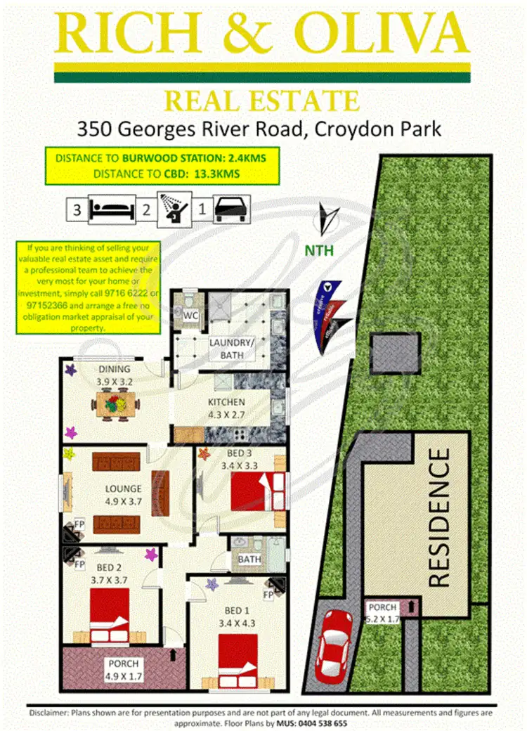 Floorplan of Homely house listing, 350 Georges River Road, Croydon Park NSW 2133