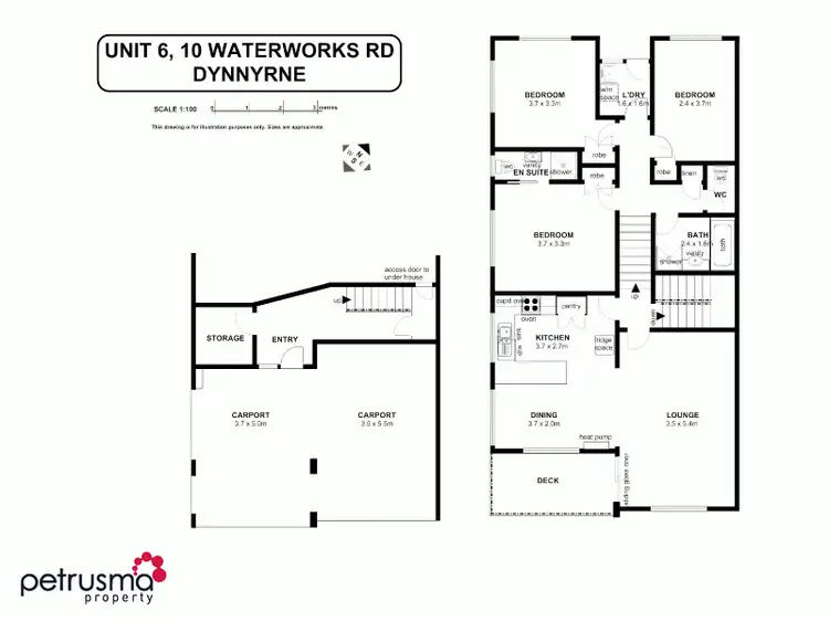 Floorplan of Homely house listing, 6/10 Waterworks Road, Dynnyrne TAS 7005