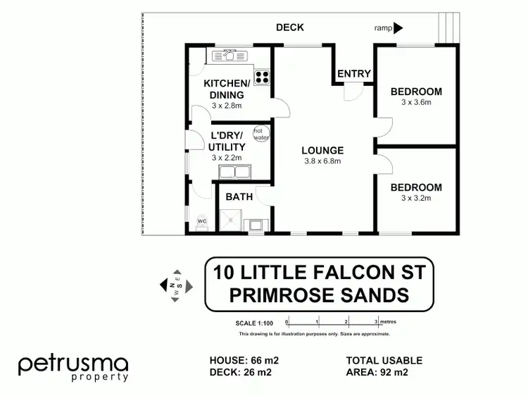 Floorplan of Homely house listing, 10 Little Falcon Street, Primrose Sands TAS 7173
