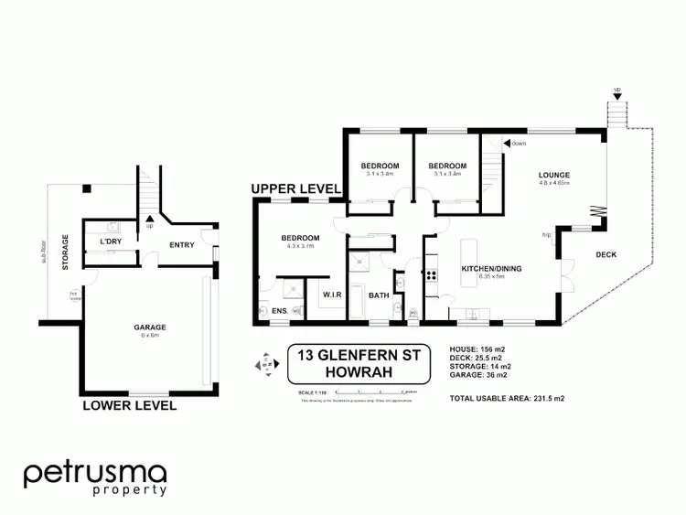 Floorplan of Homely house listing, 13 Glenfern Street, Howrah TAS 7018