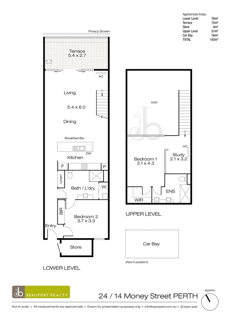 Floorplan of Homely apartment listing, 24/14 Money Street, Perth WA 6000