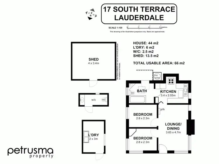 Floorplan of Homely house listing, 17 South Terrace, Lauderdale TAS 7021