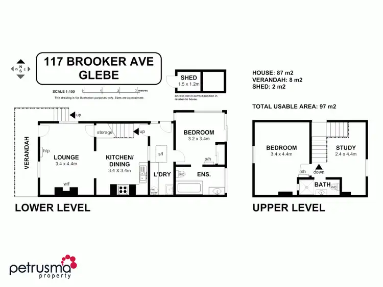 Floorplan of Homely house listing, 117 Brooker Avenue, Glebe TAS 7000