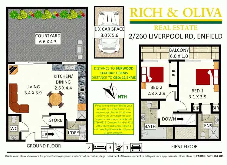 Floorplan of Homely apartment listing, 2/260-264 Liverpool Road, Enfield NSW 2136