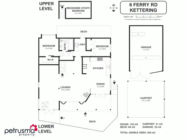 Floorplan of Homely house listing, 6 Ferry Road, Kettering TAS 7155