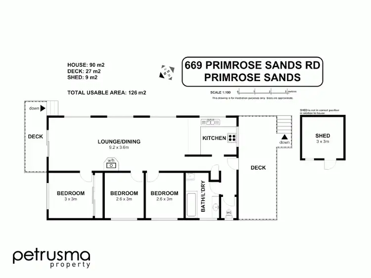 Floorplan of Homely house listing, 669 Primrose Sands Road, Primrose Sands TAS 7173