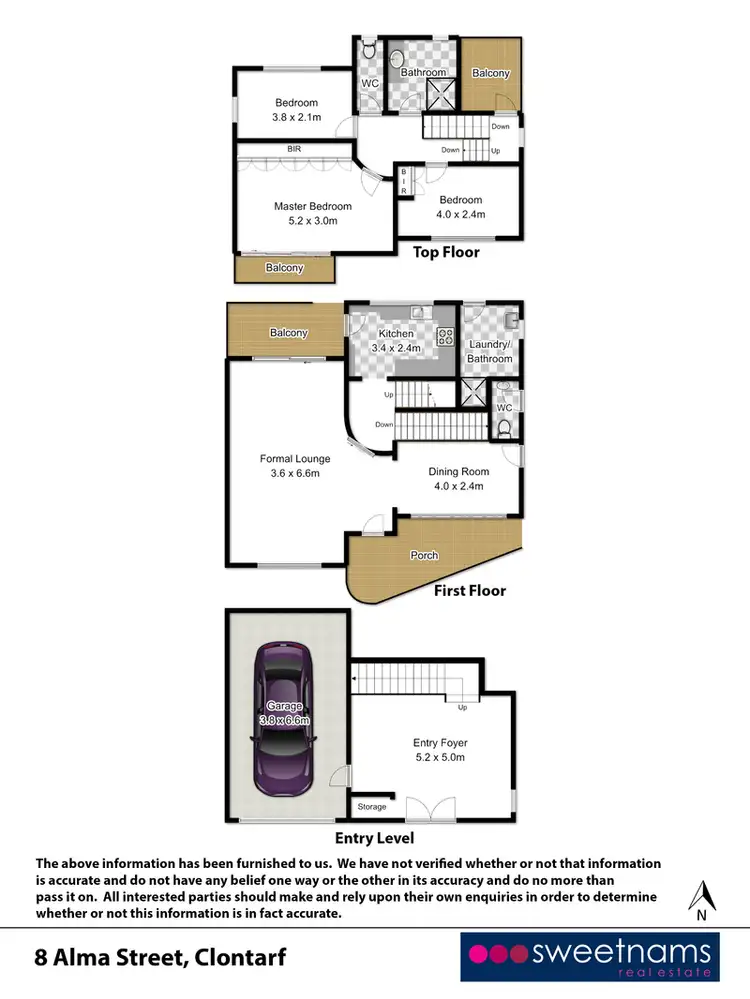 Floorplan of Homely house listing, 8 Alma Street, Clontarf NSW 2093