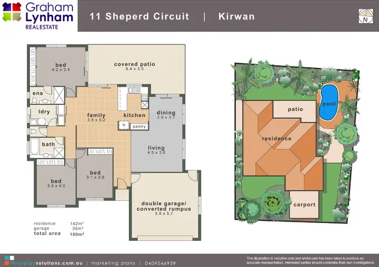Floorplan of Homely house listing, 11 Sheperd Circuit, Kirwan QLD 4817