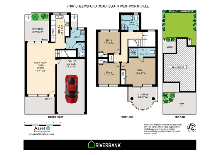 Floorplan of Homely townhouse listing, 7/107-109 Chemlsford Road, South Wentworthville NSW 2145