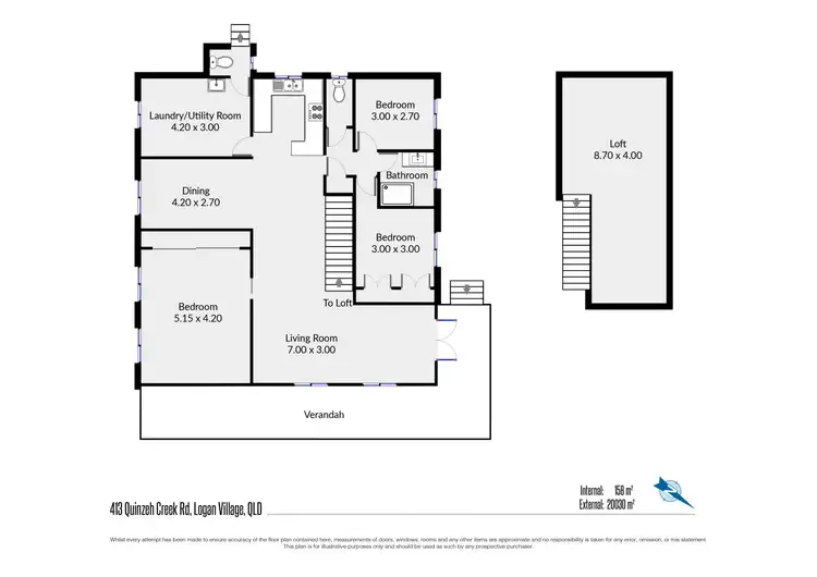 Floorplan of Homely rural property listing, 413 Quinzeh Creek Rd, Logan Village QLD 4207