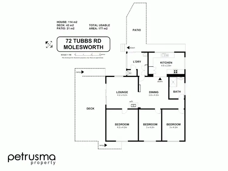 Floorplan of Homely house listing, 72 Tubbs Road, Molesworth TAS 7140