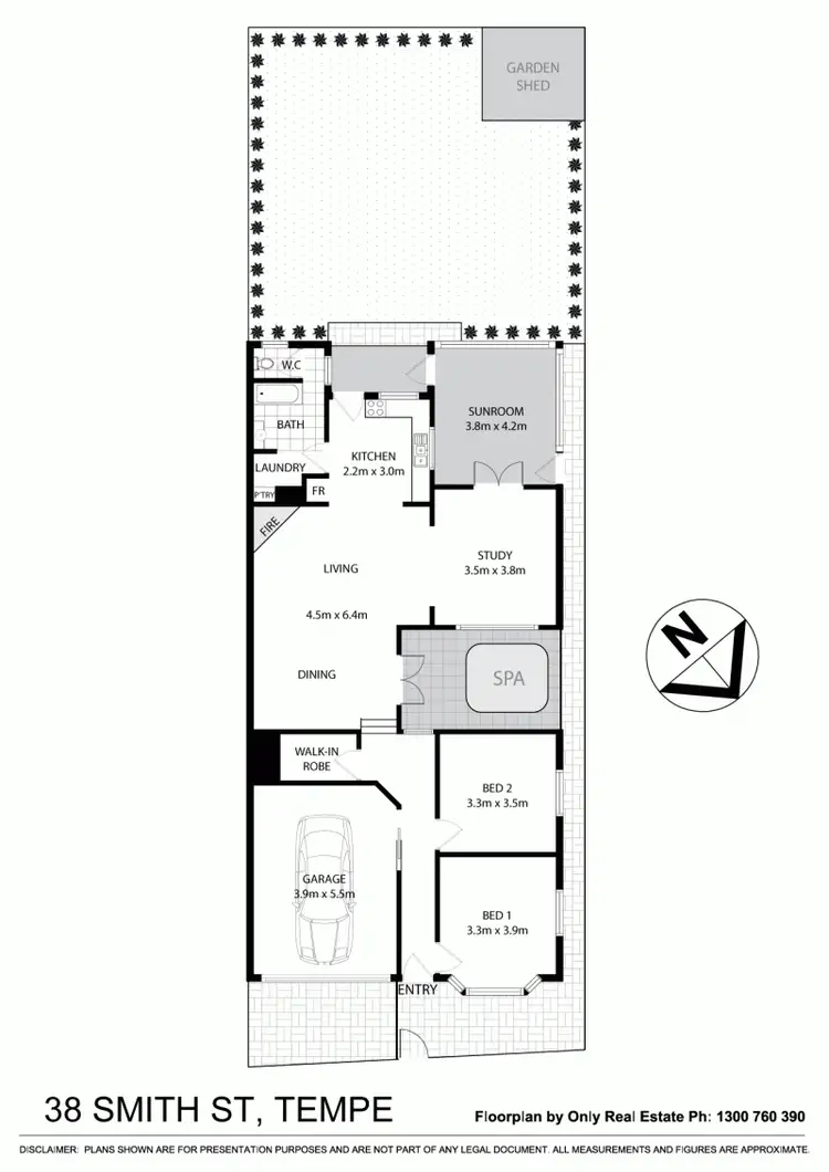 Floorplan of Homely house listing, 38 Smith St, Tempe NSW 2044