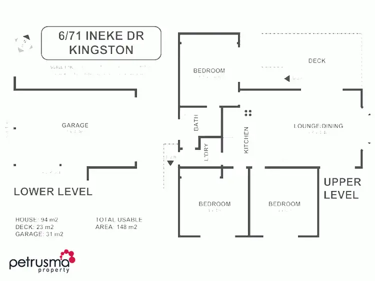Floorplan of Homely unit listing, 6/71 Ineke Drive, Kingston TAS 7050