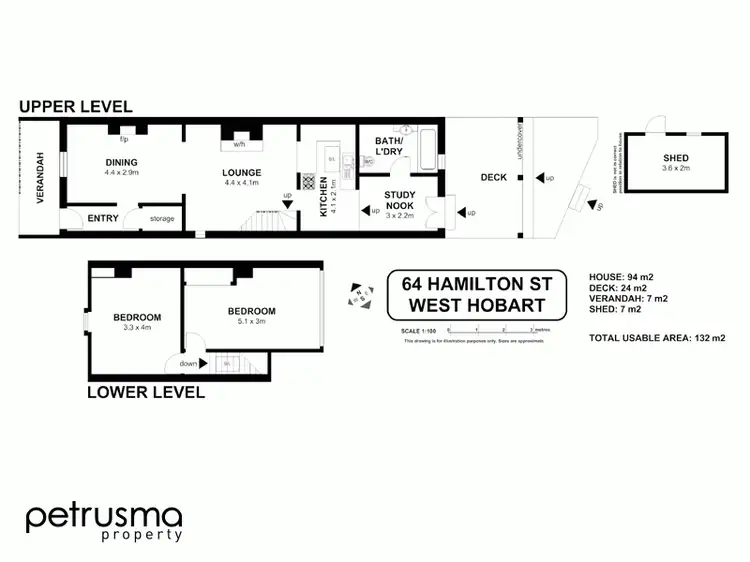 Floorplan of Homely house listing, 64 Hamilton Street, West Hobart TAS 7000