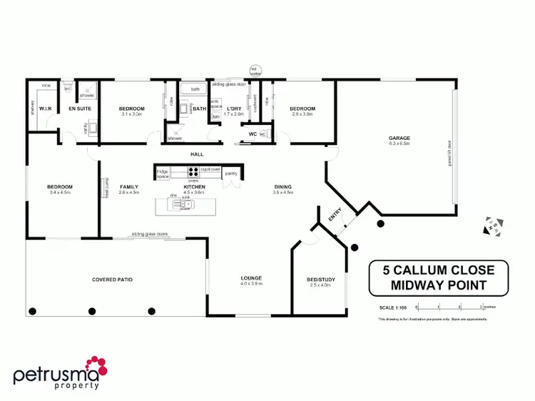 Floorplan of Homely house listing, 5 Callum Close, Midway Point TAS 7171