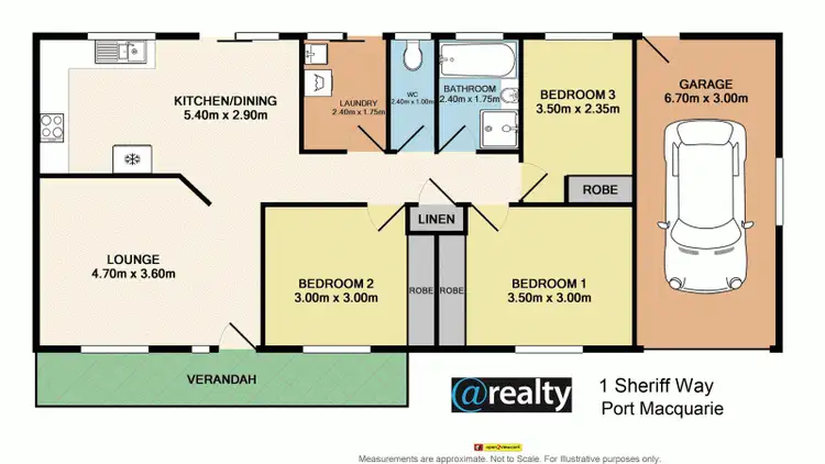 Floorplan of Homely house listing, 1 Sheriff Way, Port Macquarie NSW 2444