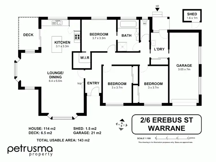 Floorplan of Homely house listing, 2/6 Erebus Street, Warrane TAS 7018